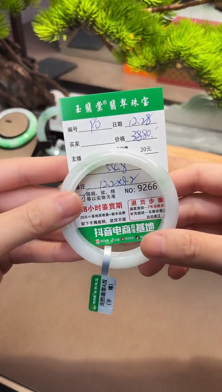 未镶嵌手镯翡翠翡翠90