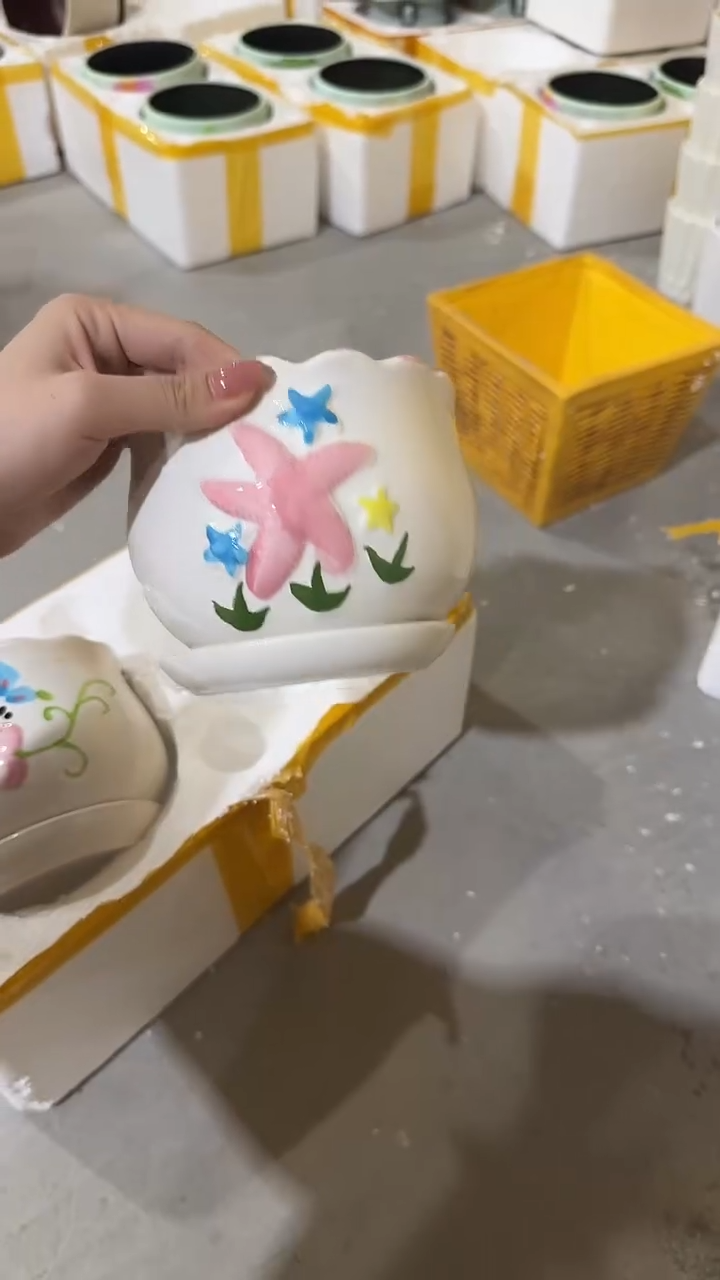 高温陶瓷花盆+E107