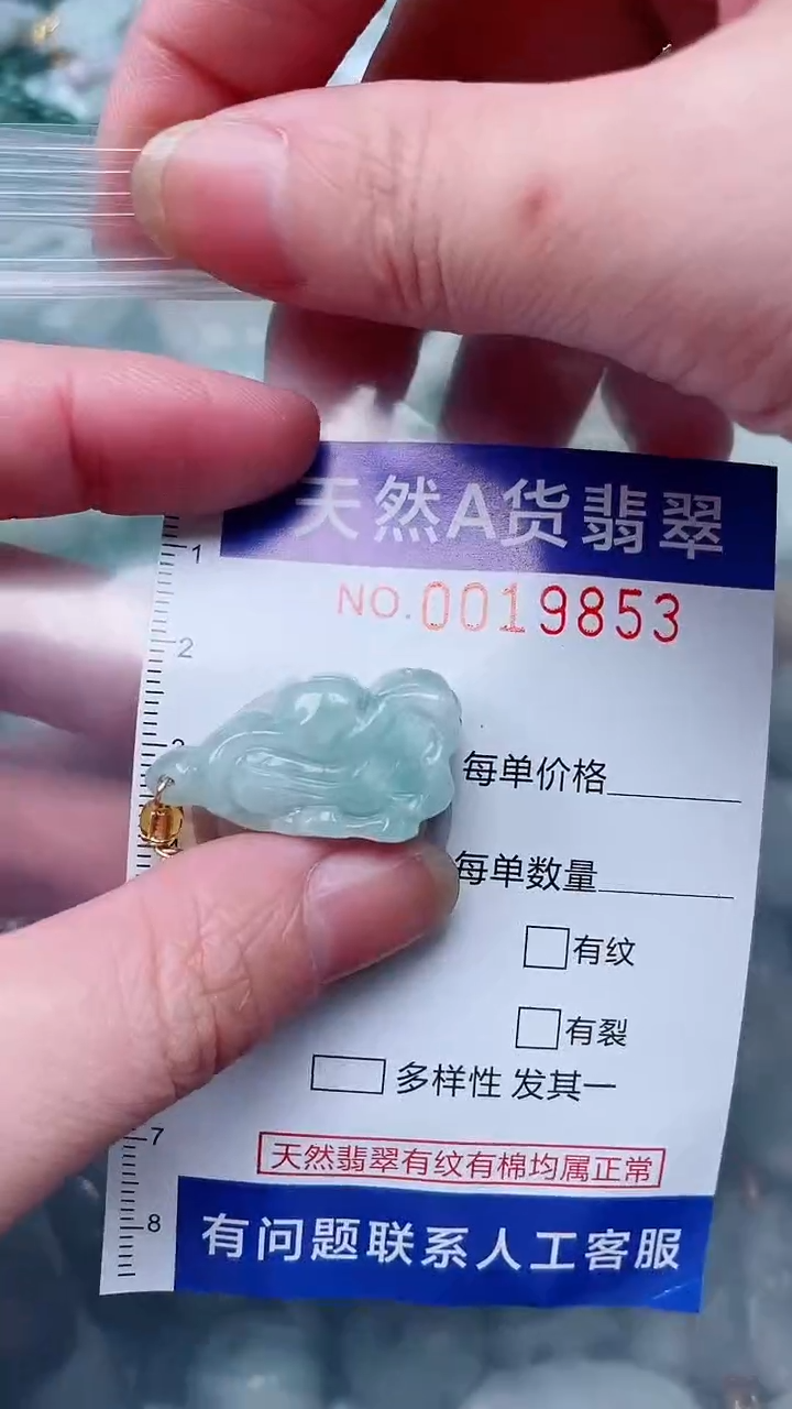 翡翠未镶嵌吊坠(不含链)1