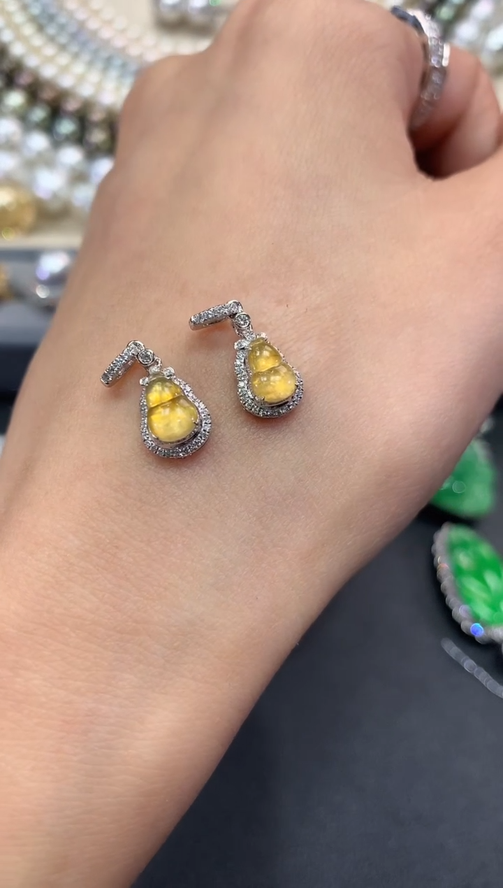 【闪购商品】翡翠吊坠(不含链)18K金镶嵌f1003 多样性一件发货