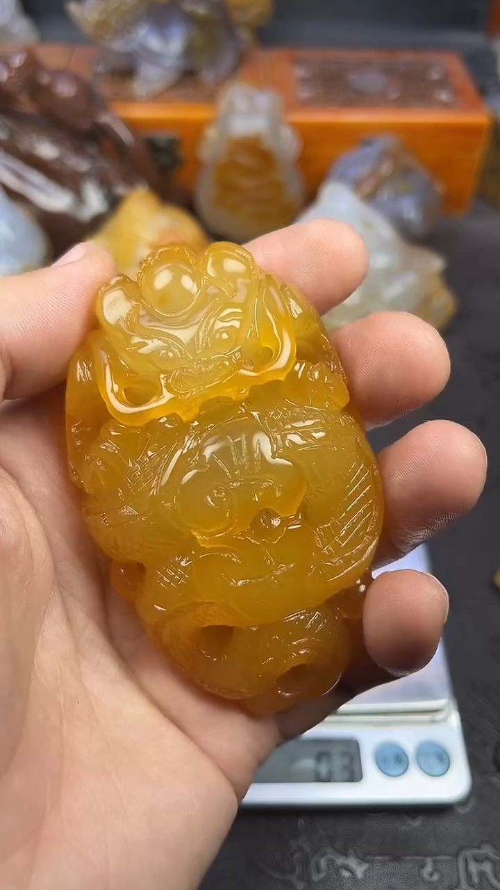 【闪购商品】玛瑙/玉髓手把未镶嵌1