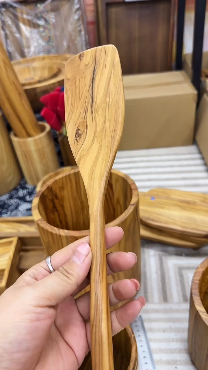 橄榄木锅铲子一个装