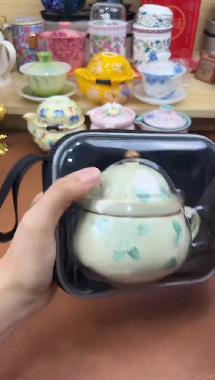 陶陶瓷茶具摆件旅行套组