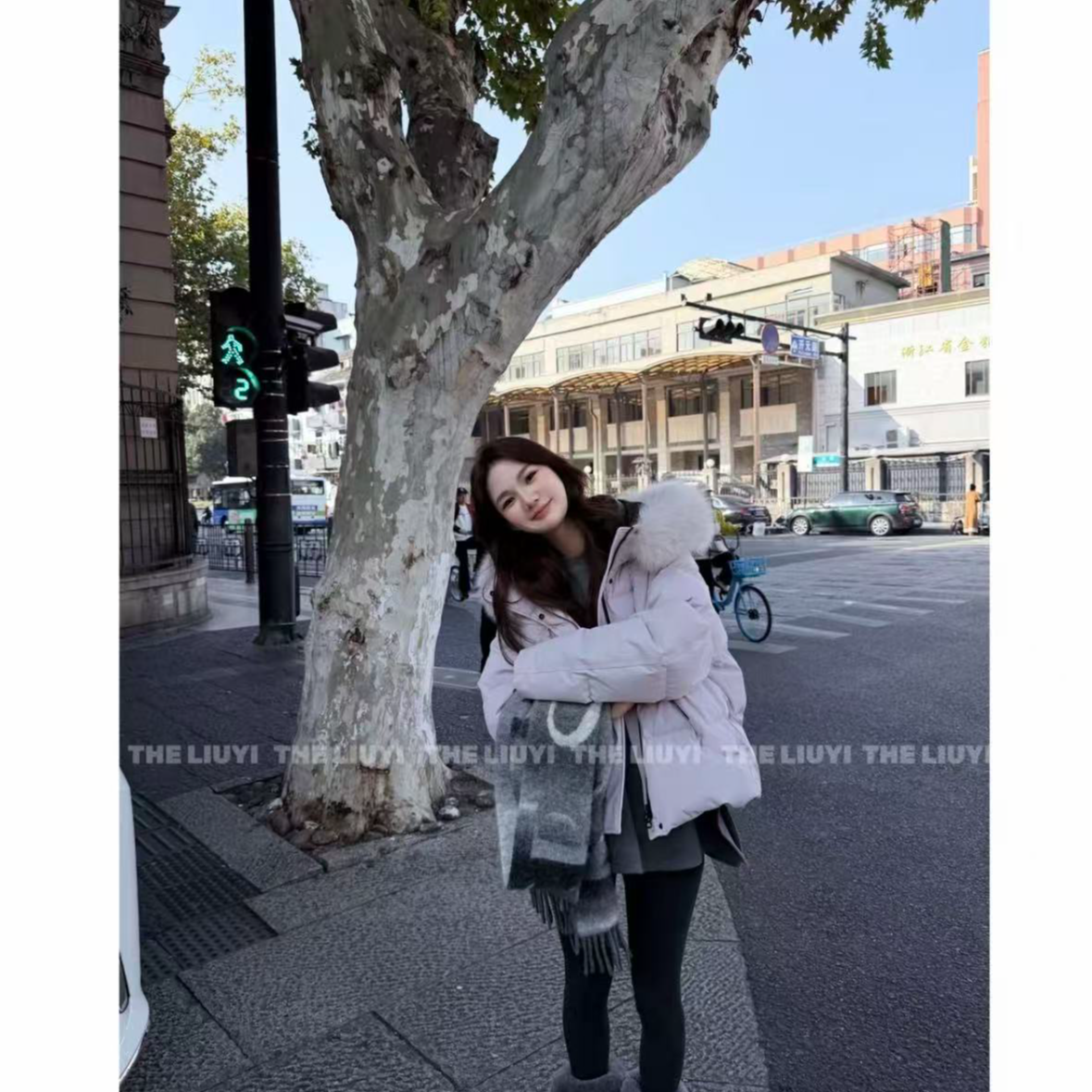 【LIUYI】雪域派克~90白鹅绒狐狸毛领冲锋衣羽绒外套511242
