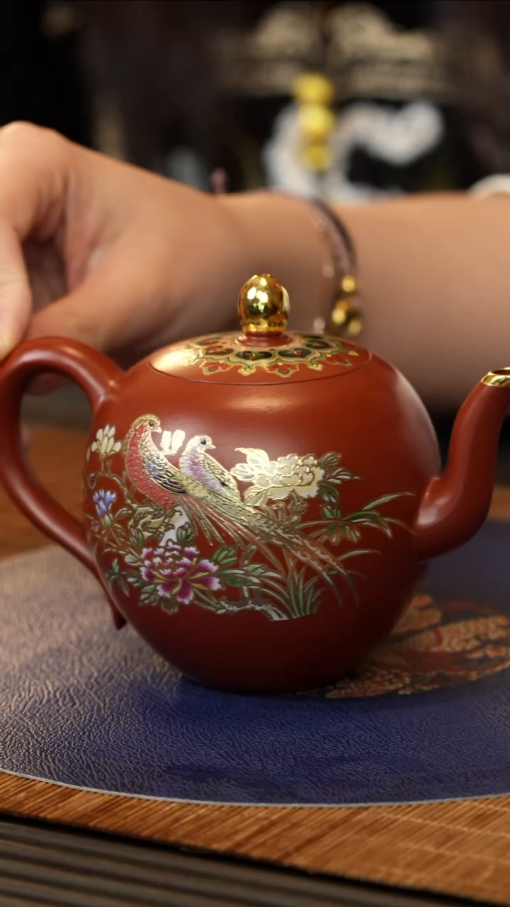 【闪购商品】紫砂茶壶TT 朱泥 美人肩