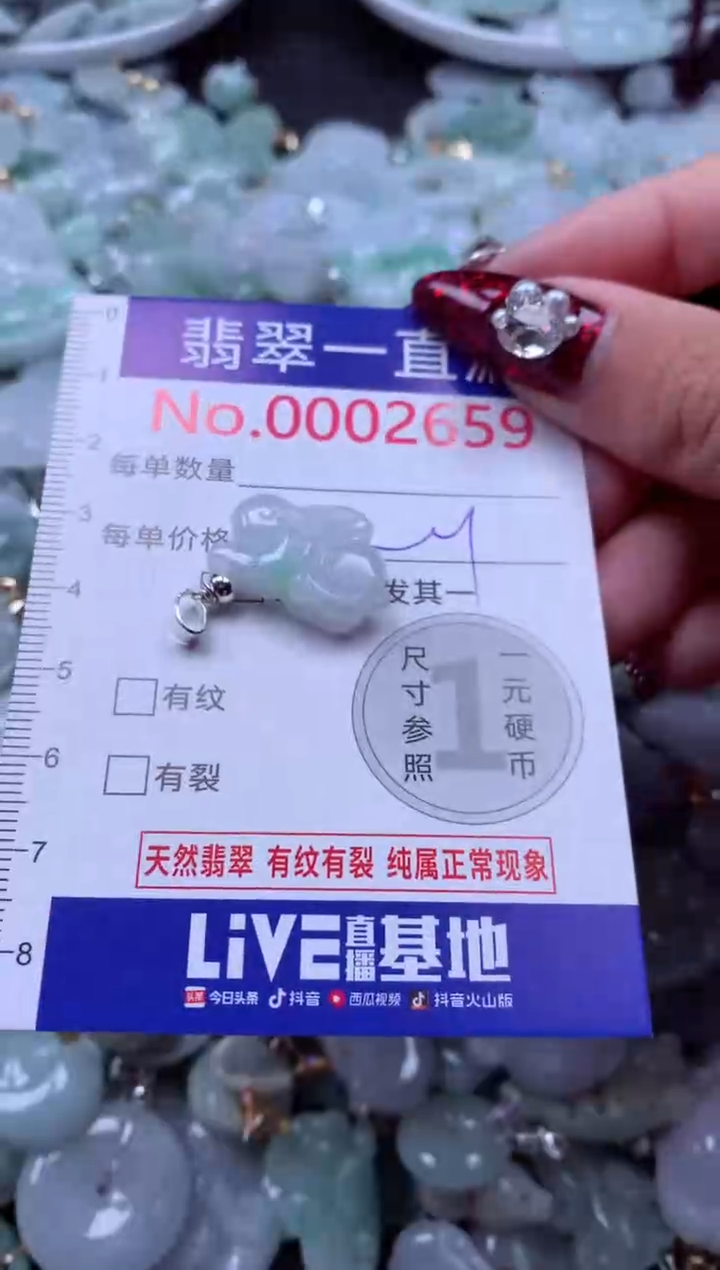 吊坠(不含链)未镶嵌翡翠2659