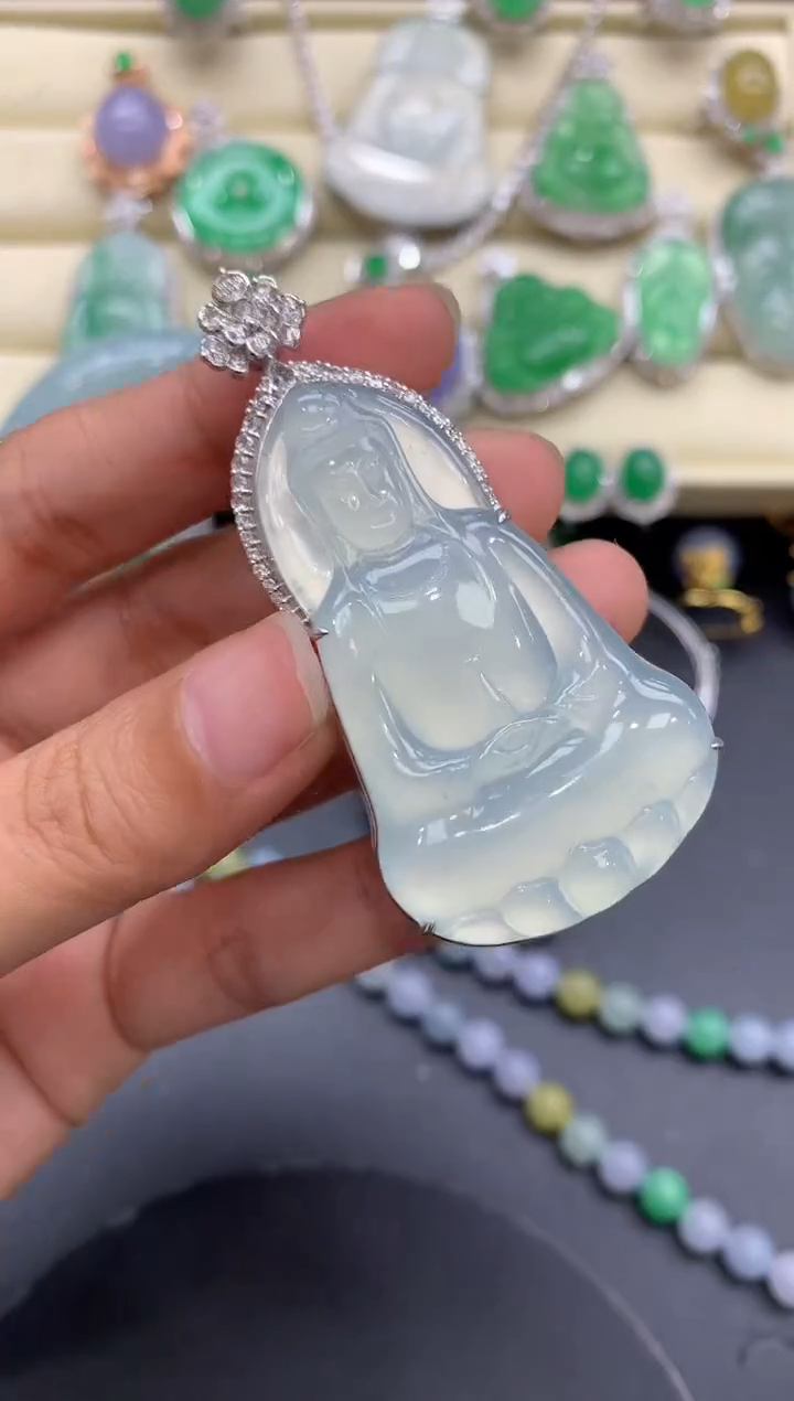 【闪购商品】翡翠颈饰18K金镶嵌485-中国好珍宝