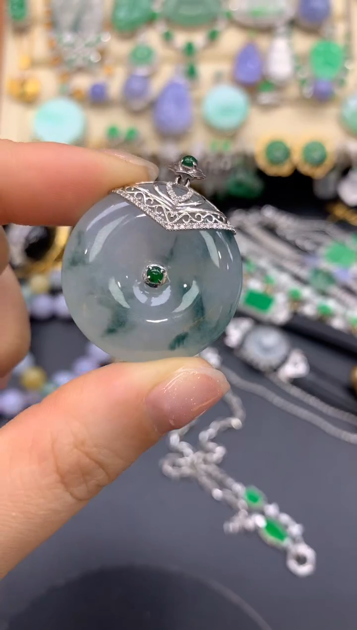 【闪购商品】翡翠颈饰18K金镶嵌171-中国好珍宝