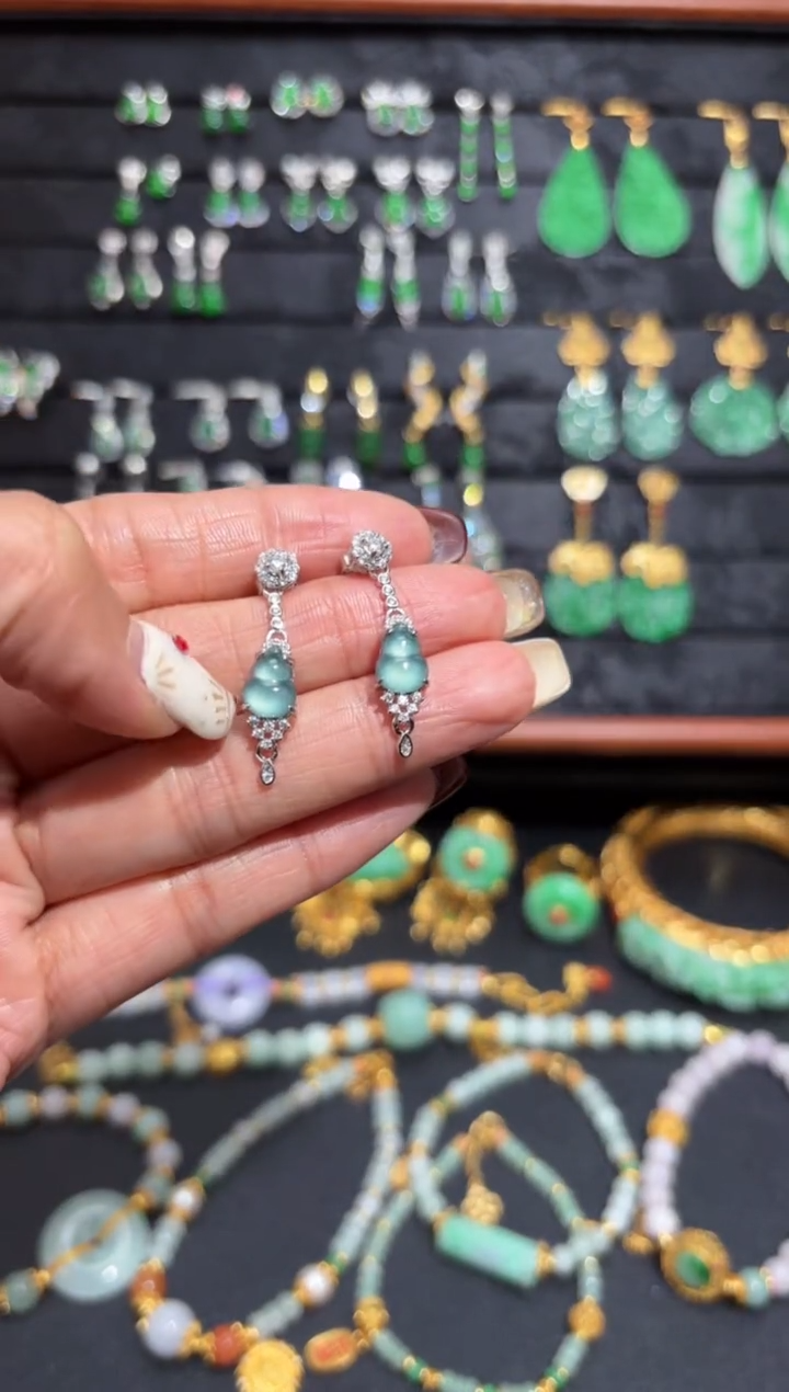 【闪购商品】翡翠颈饰银S925镶嵌蛋面/支持复检/一件