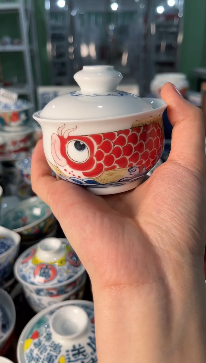 瓷片陶昨明盖碗（福利价格）