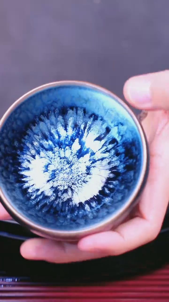 茶盏建盏电烧百花