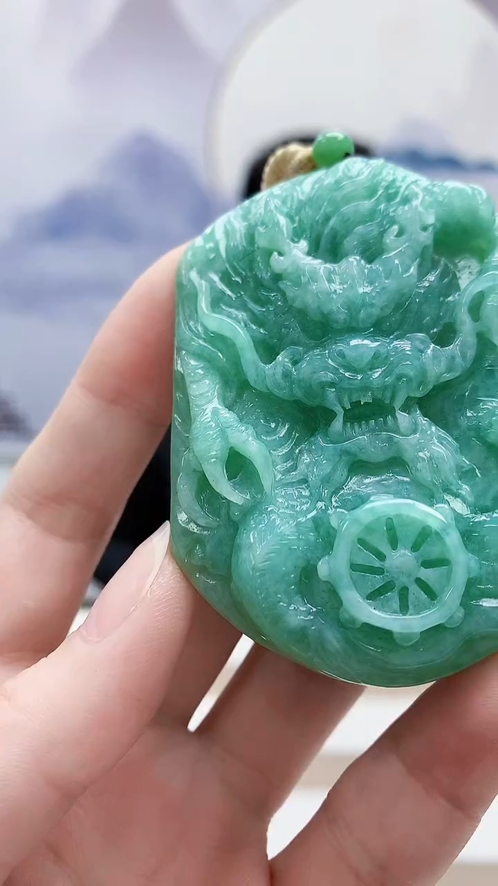 未镶嵌定制翡翠4957ry-毛货挂件31
