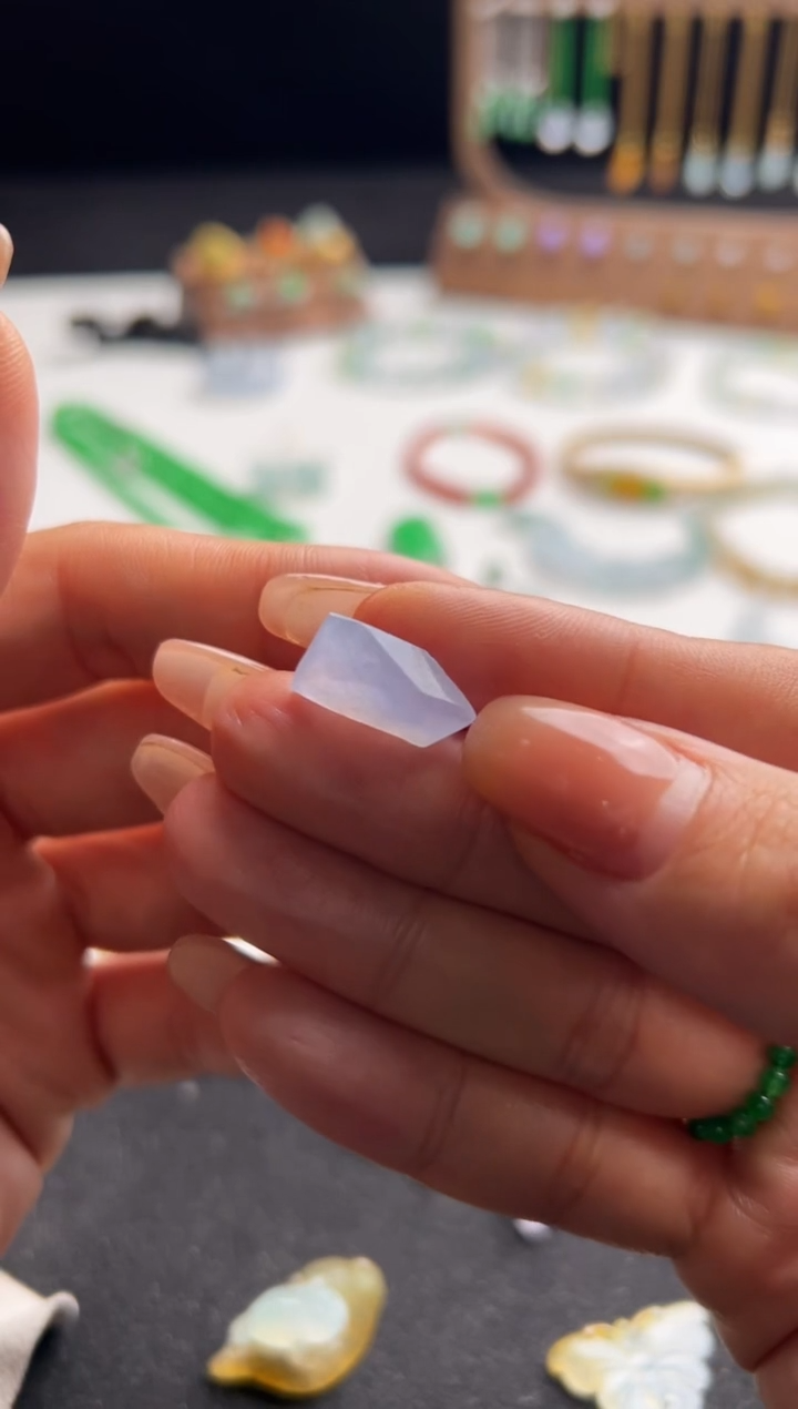 【闪购商品】定制翡翠未镶嵌紫随行切割1300+130-lhp120