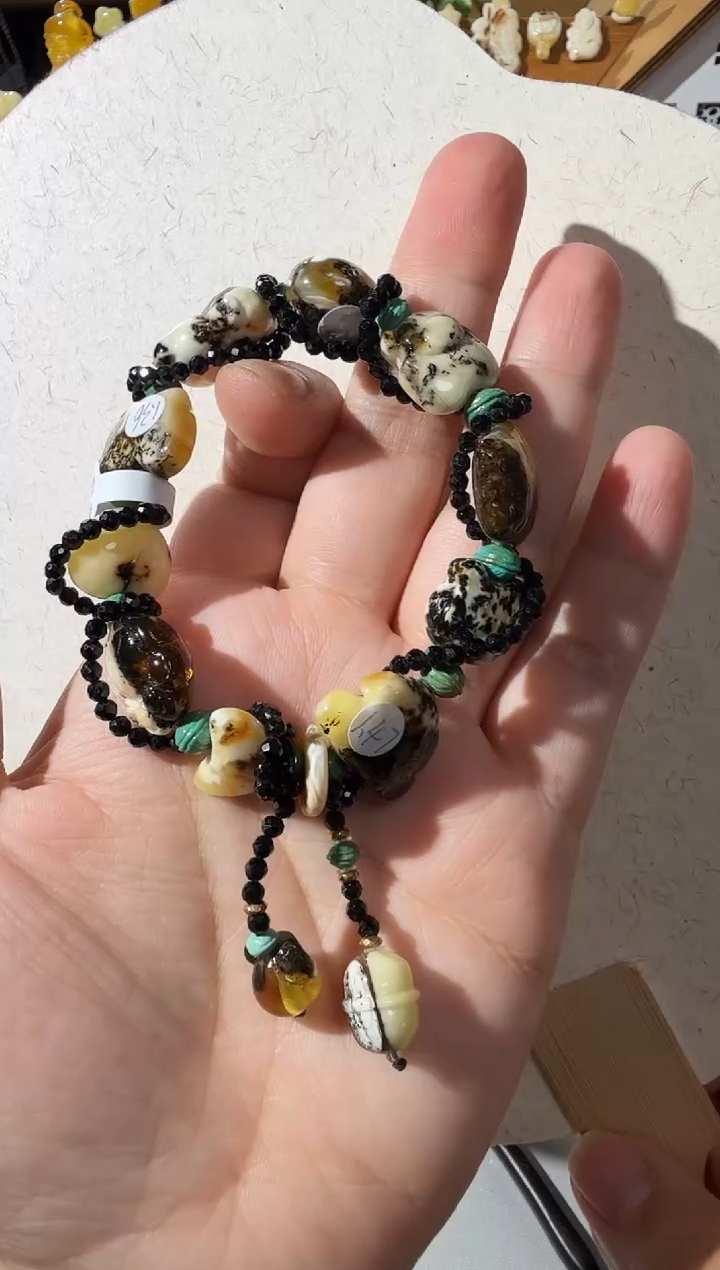 【闪购商品】蜜蜡手链未镶嵌蜜蜡小熊手链