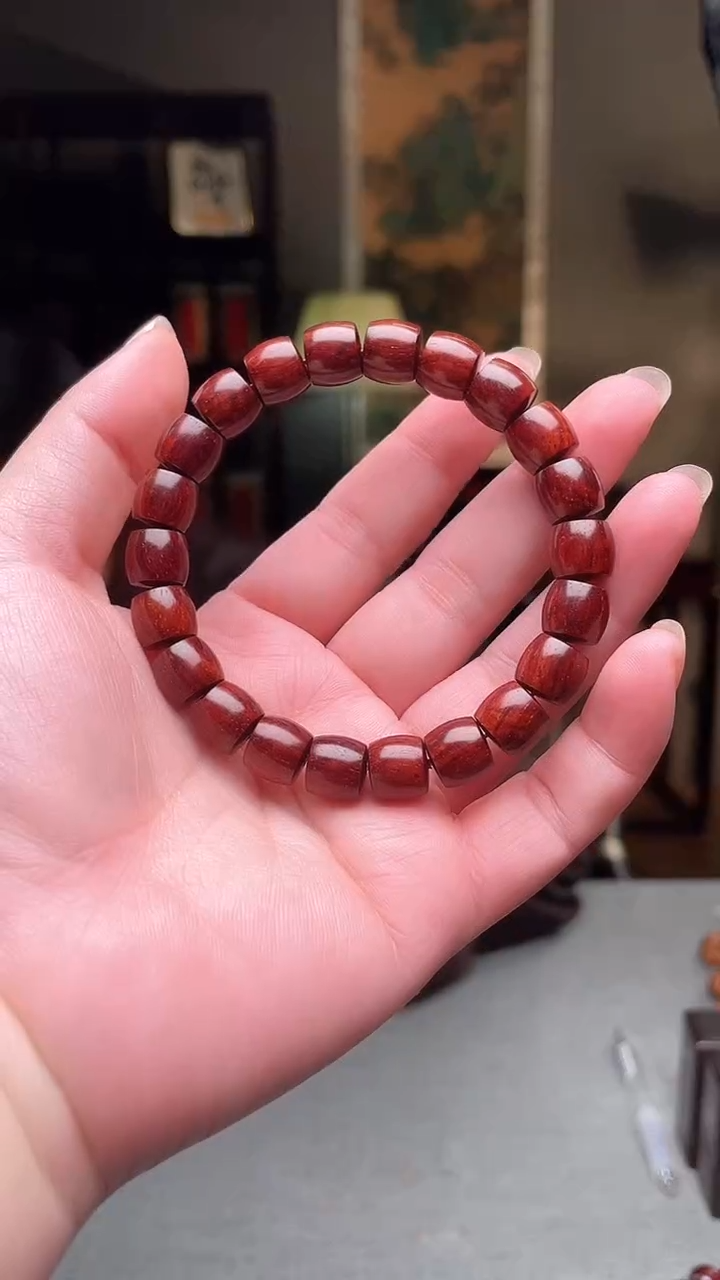 【闪购商品】紫檀木类成套家具印度小叶紫檀精工单圈手串