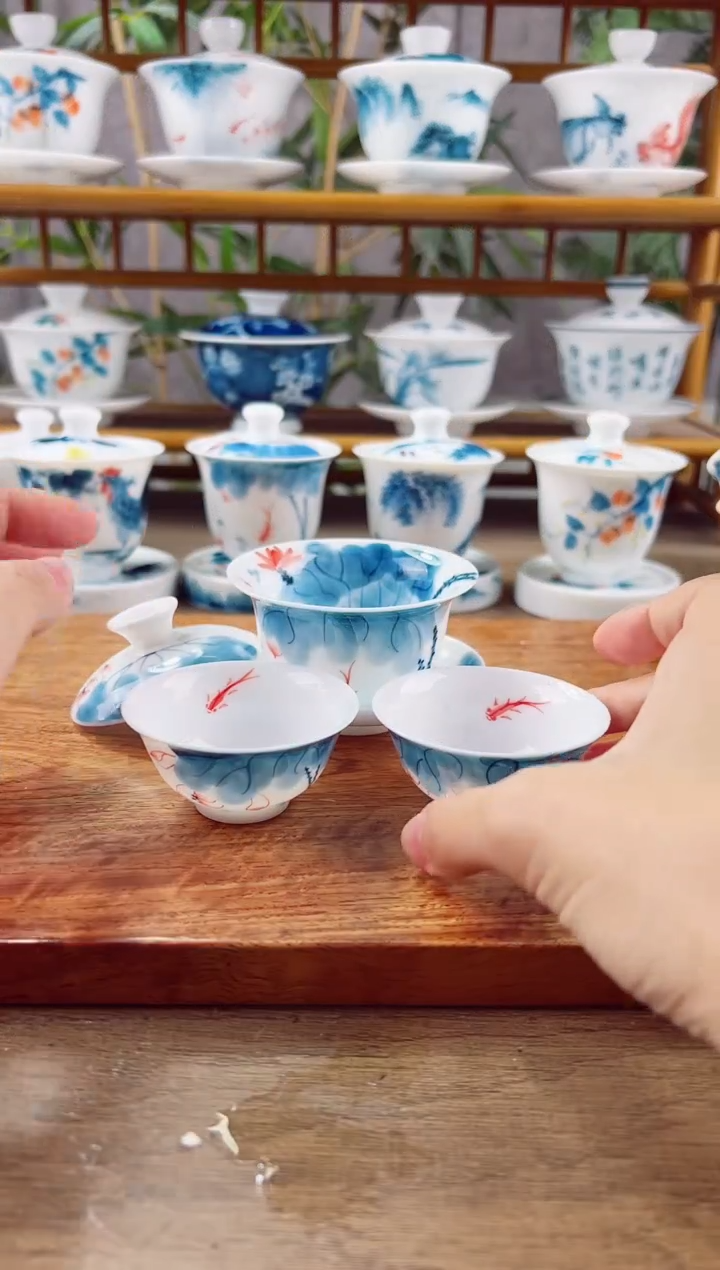 【闪购商品】微瑕线条莲80ml三才+小玉兰杯2个