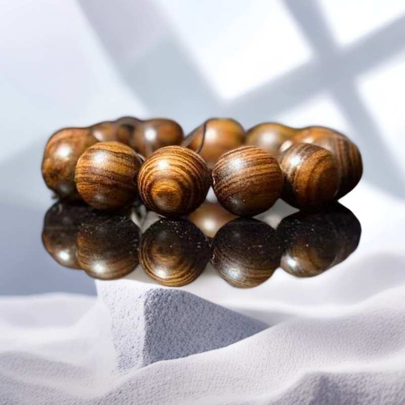 水波纹圆珠阴沉木单圈034【无礼盒】