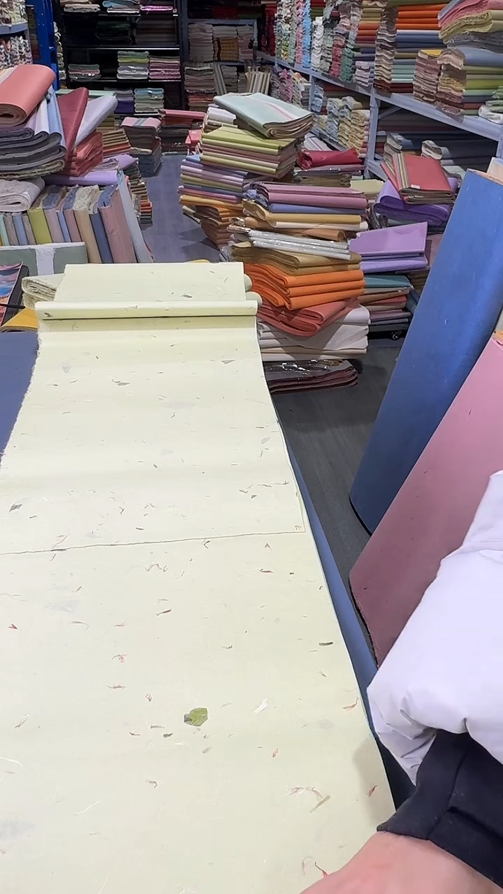 纯手工30*180cm25张西柚黄茶叶红花楮皮笺