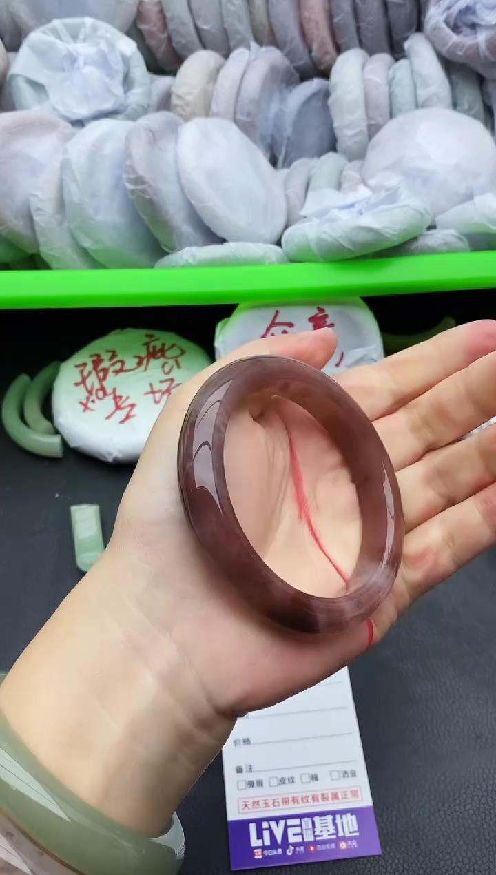 未镶嵌手镯石英质玉瑕疵50+59/60