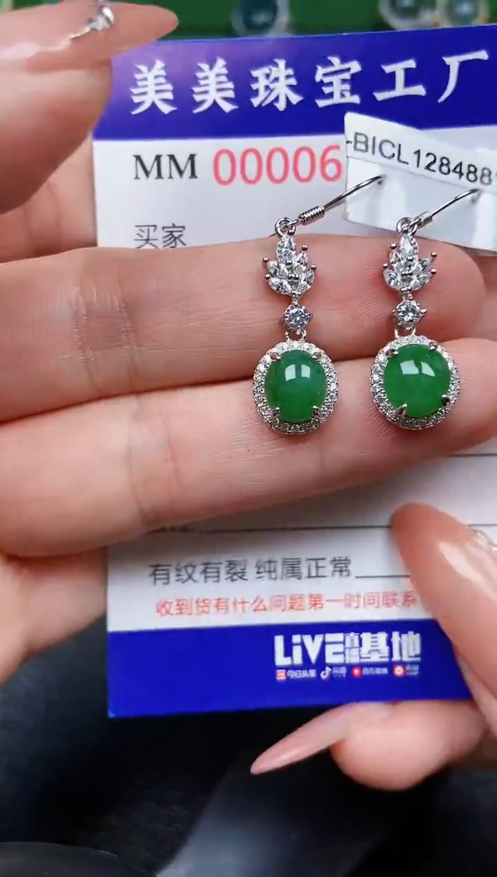 【闪购商品】翡翠颈饰银S925镶嵌0616