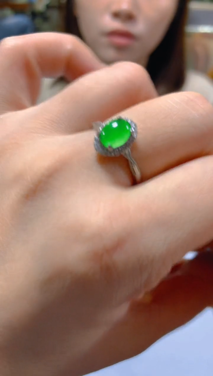 未镶嵌戒指翡翠多样性发一