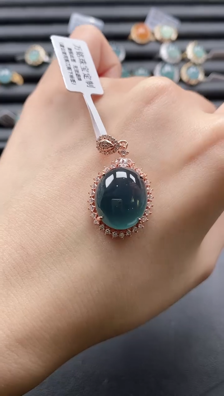 【闪购商品】翡翠戒指银S925镶嵌1111