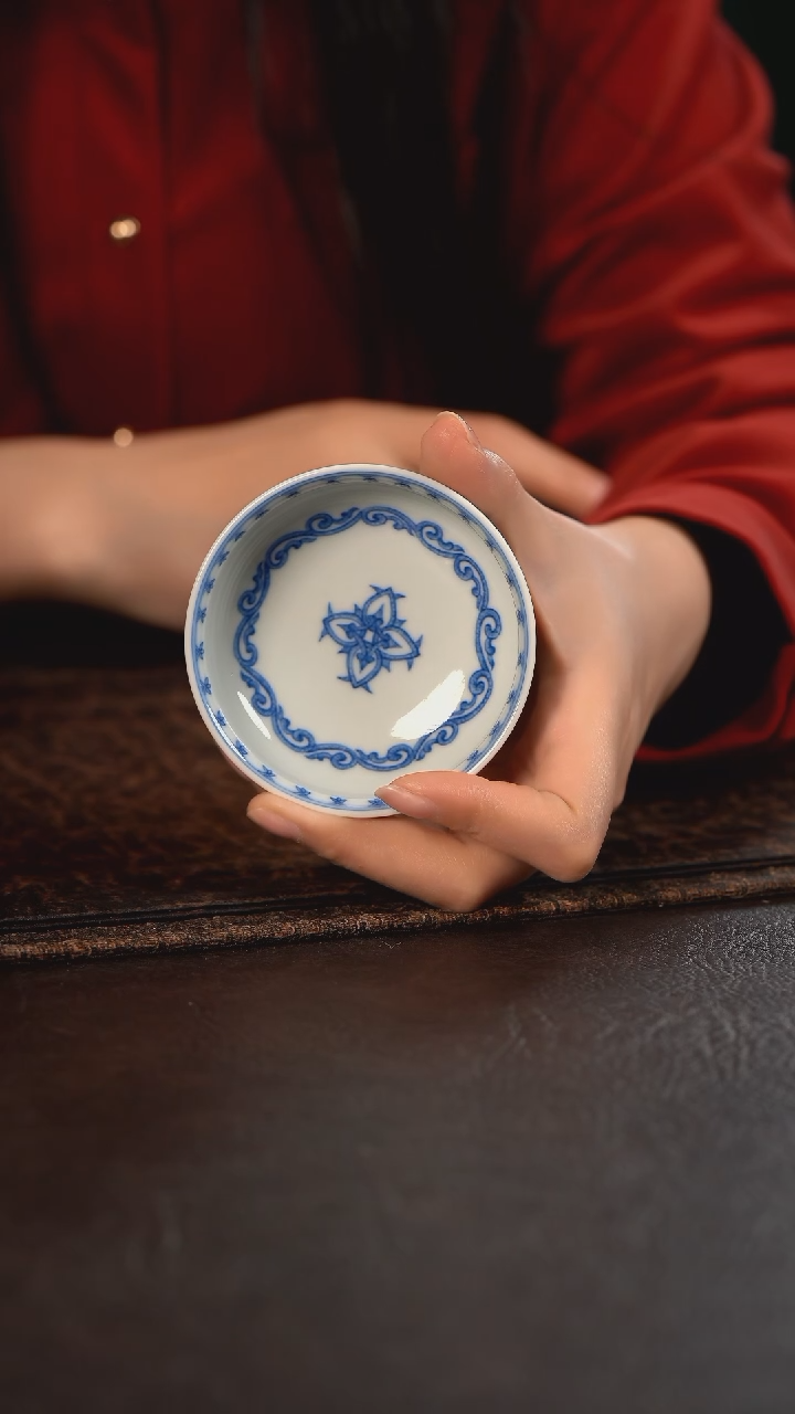 【闪购商品】杯聚澜堂点工素宝相炉式杯