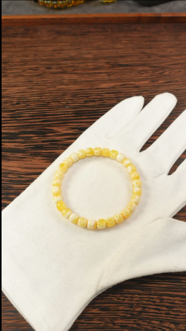 【闪购商品】蜜蜡手链未镶嵌2153/7mm红标蜜蜡手串