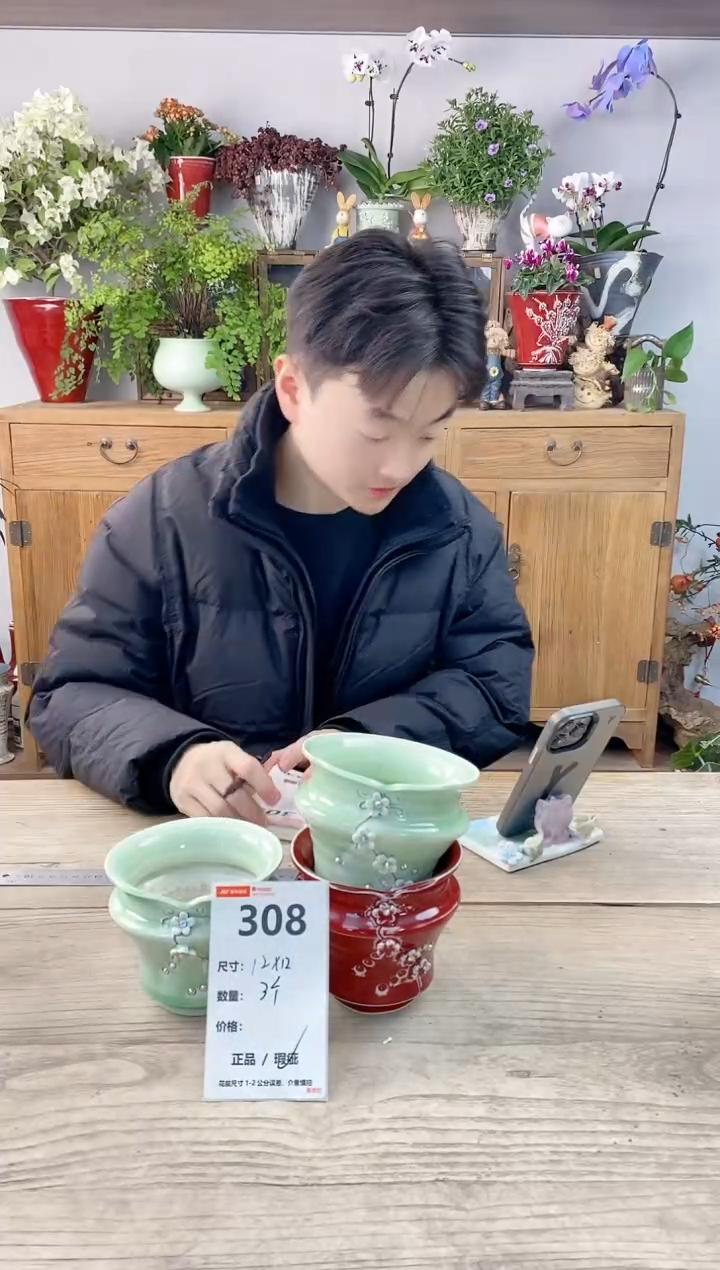 小玩子花盆直播编号308