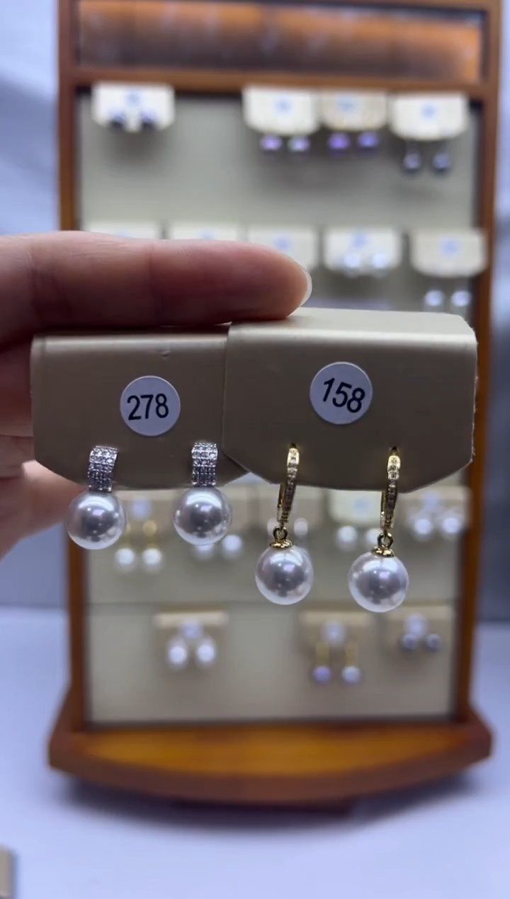 未镶嵌耳饰淡水珍珠278+158