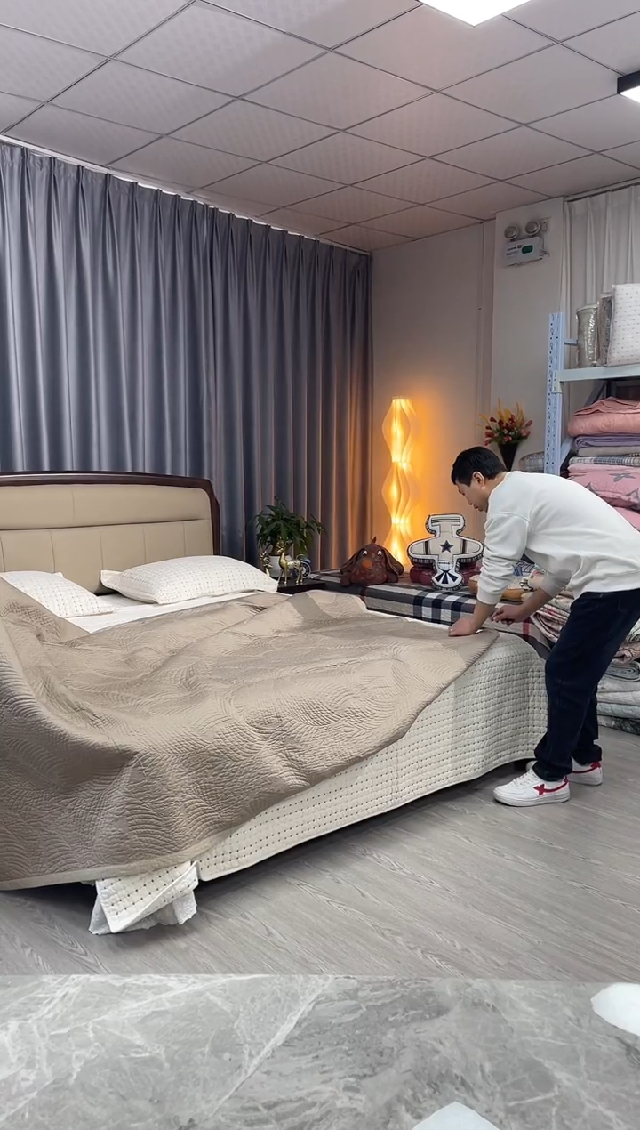 棉200cm*220cm 深咖福叶