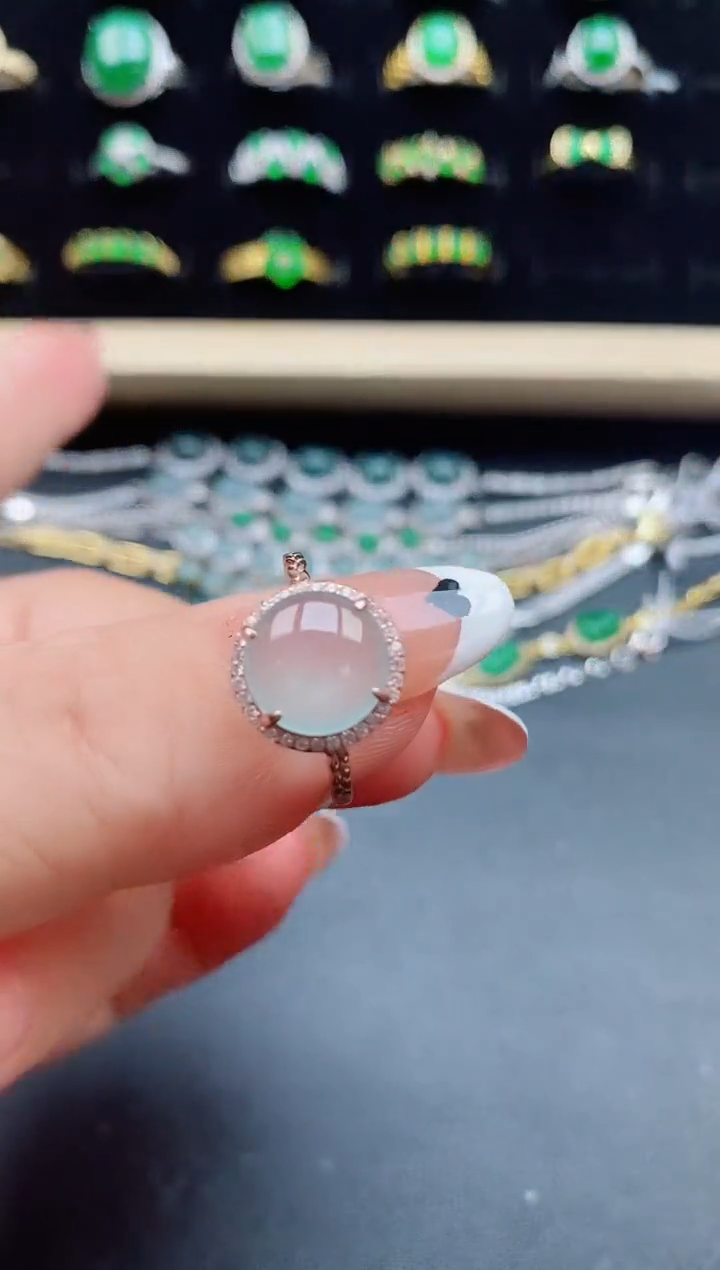 【闪购商品】翡翠戒指银S925镶嵌321321