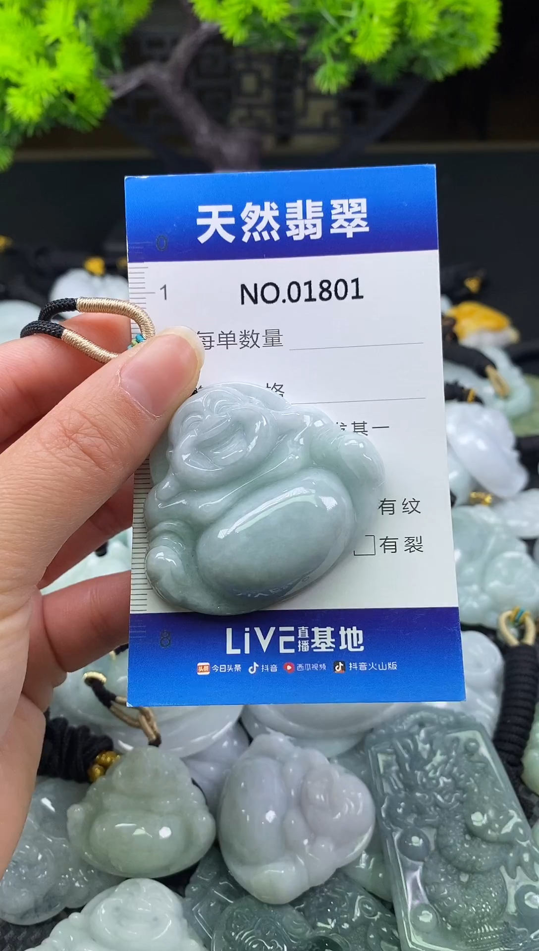颈饰未镶嵌翡翠天然缅甸翡翠1801