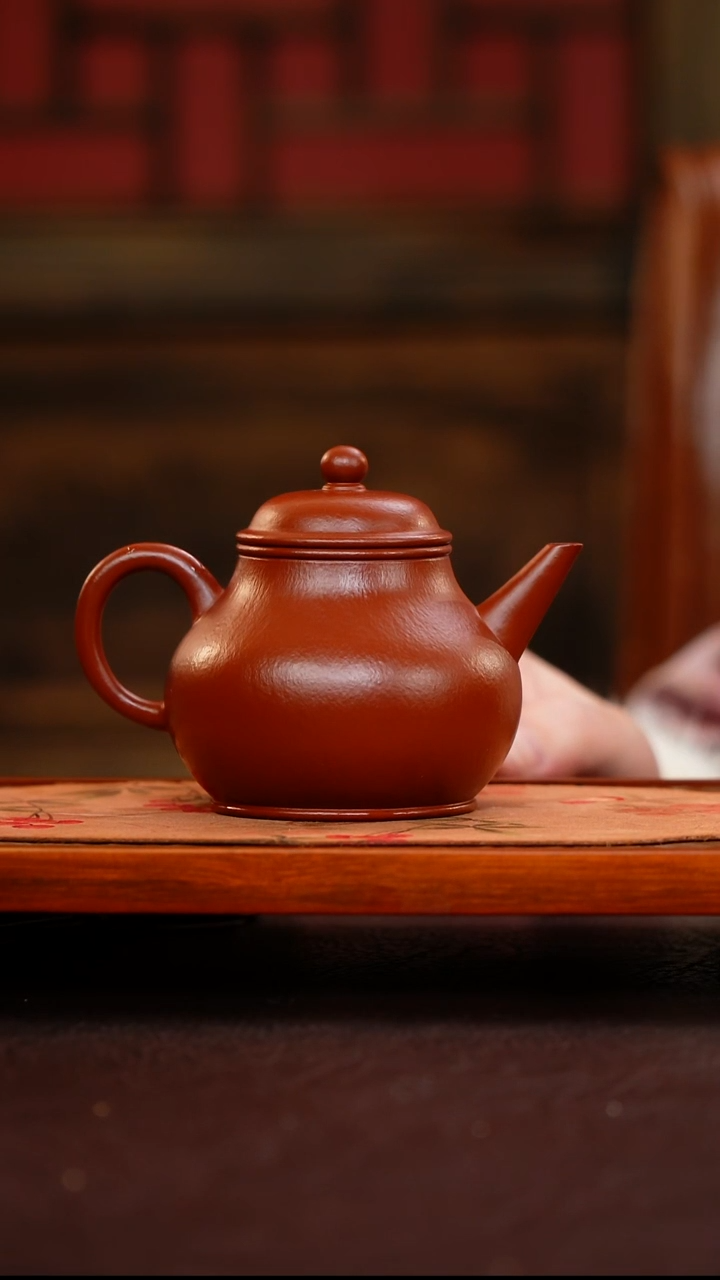 茶壶紫砂 朱泥大红袍 芭乐水平 165cc