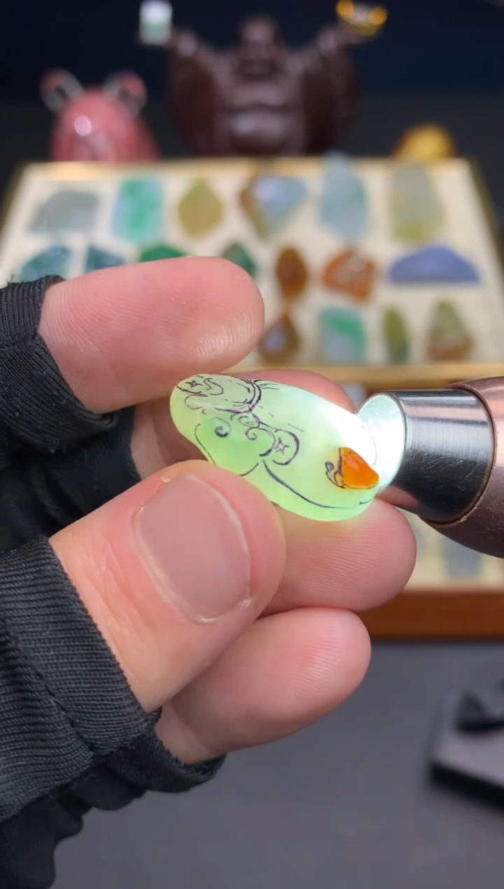 未镶嵌定制翡翠天然翡翠裸石（包工）