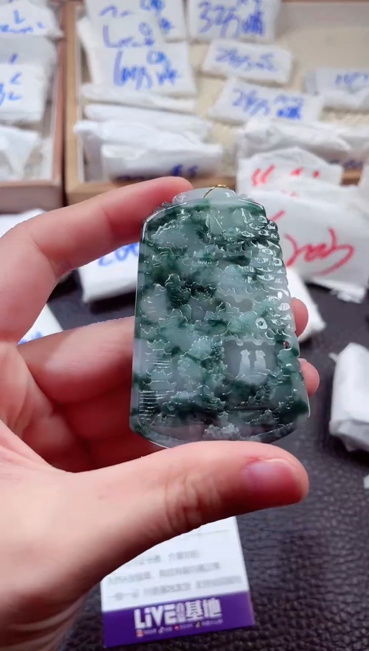 翡翠未镶嵌颈饰00007999