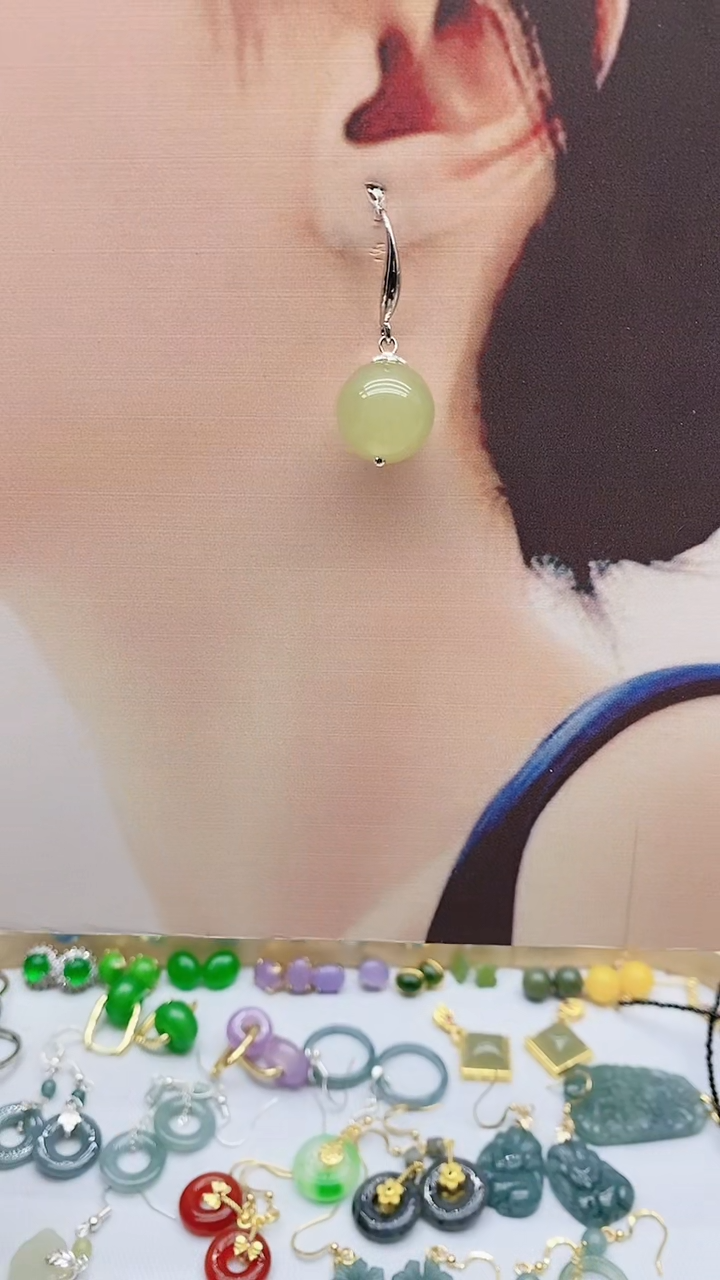 未镶嵌和田玉耳饰002