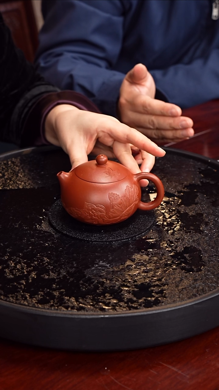 茶壶紫砂洪滔  西施114  龙山朱泥 200毫升
