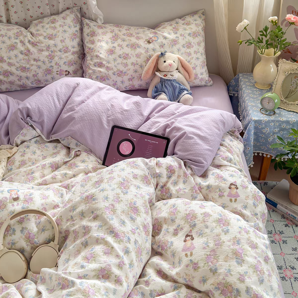 【大诚家纺】被罩床单小清新亲肤柔软舒适花色不挑