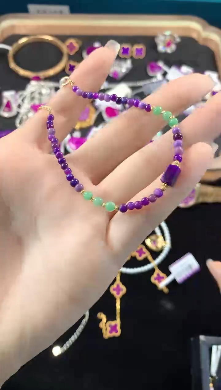 【闪购商品】苏纪石（舒俱来）.18K金镶嵌舒俱来手链