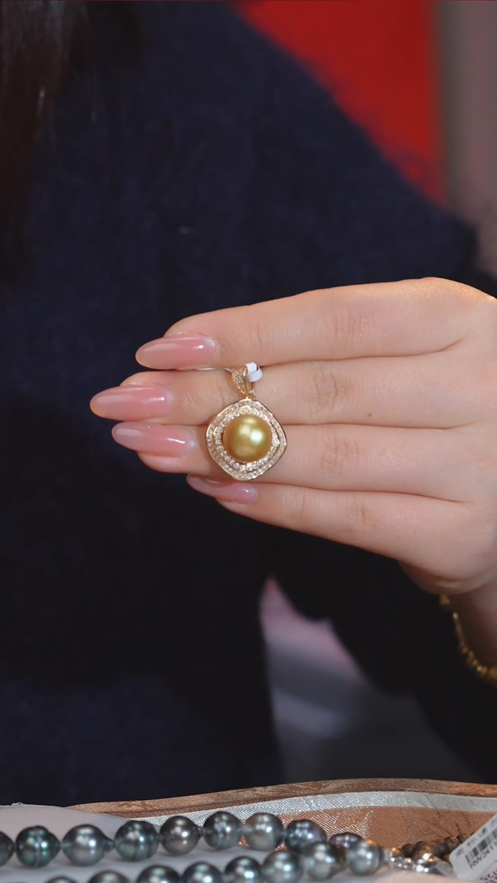 【闪购商品】海水珍珠吊坠不含链未镶嵌多样性发 卡11@@N7543