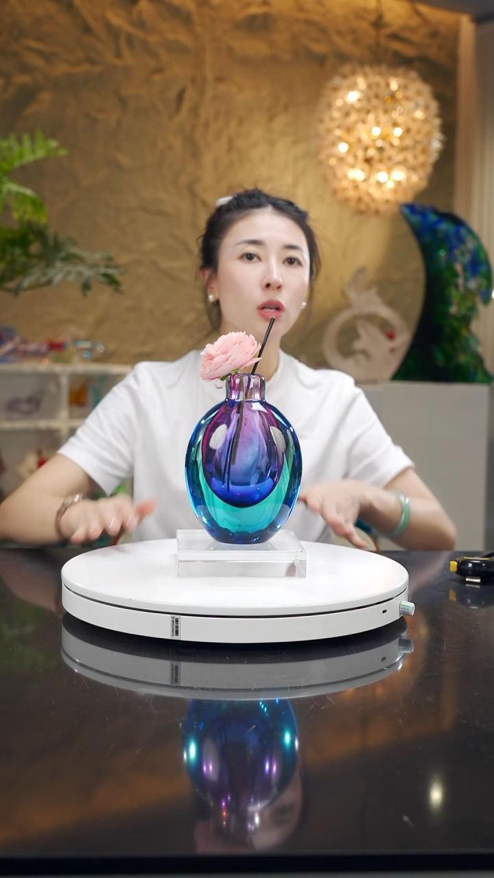 琉璃金紫蓝色束口香薰瓶