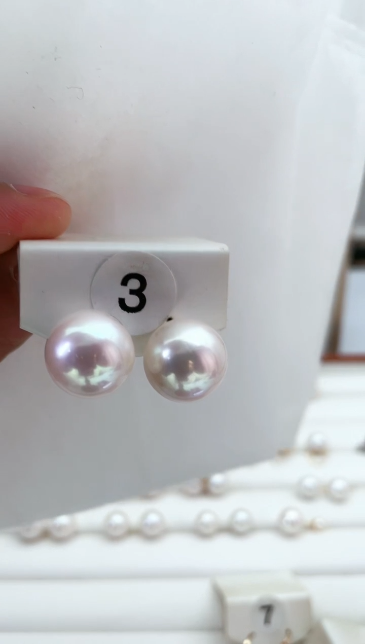 【闪购商品】淡水珍珠耳饰18K金镶嵌1415
