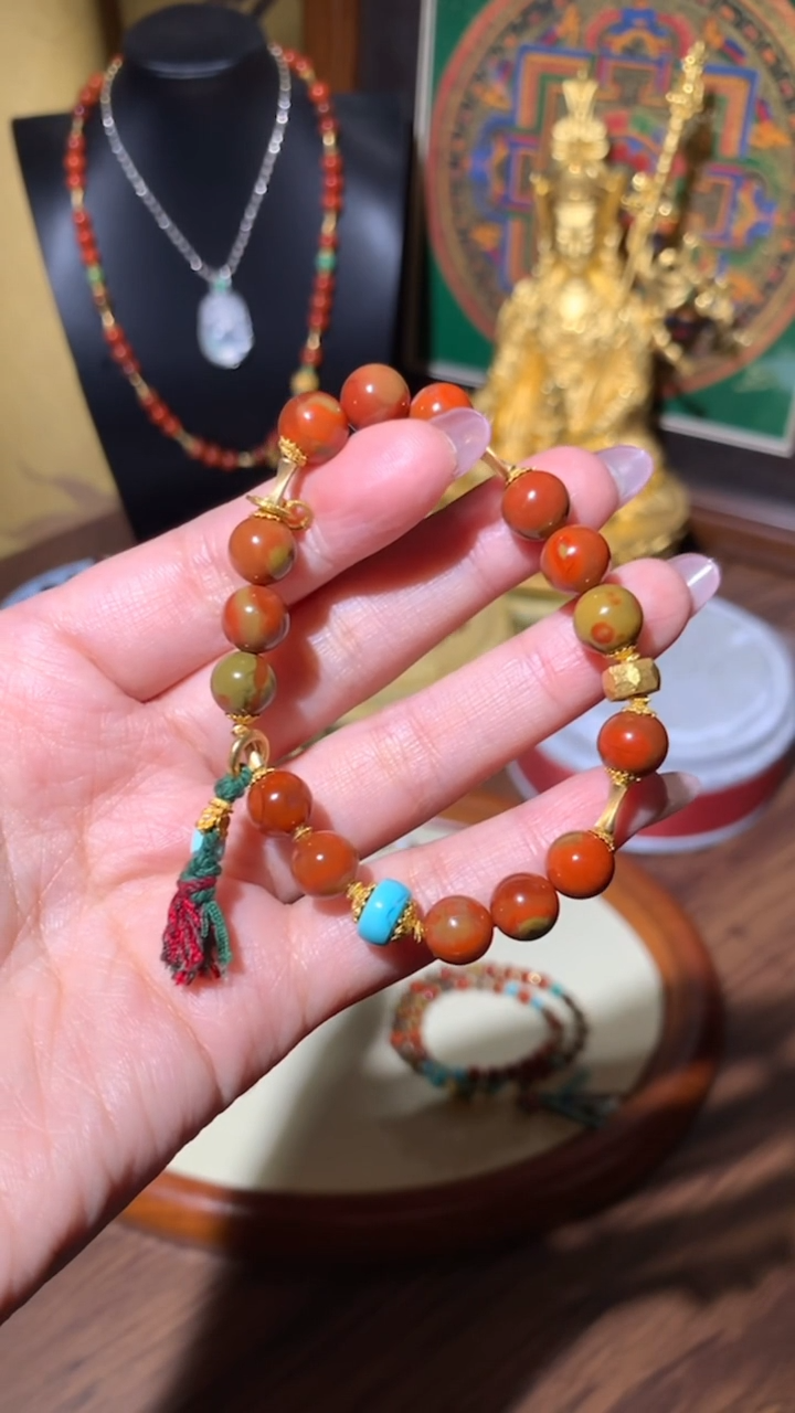 【闪购商品】南红玛瑙手串未镶嵌手串18K