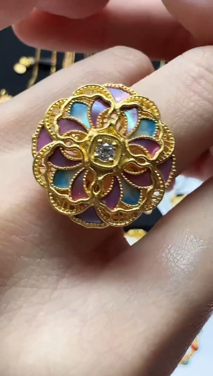 【闪购商品】定制足金戒指/指环多样性发货拍一发一