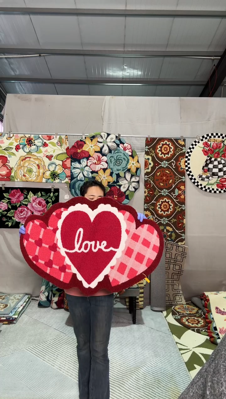 混纺桑*田58*88爱心微瑕