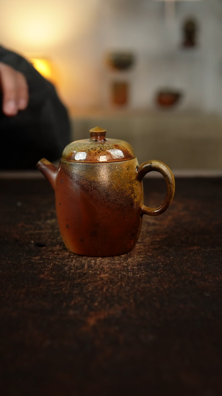 柴烧裸烧 圆柱壶  150cc  278