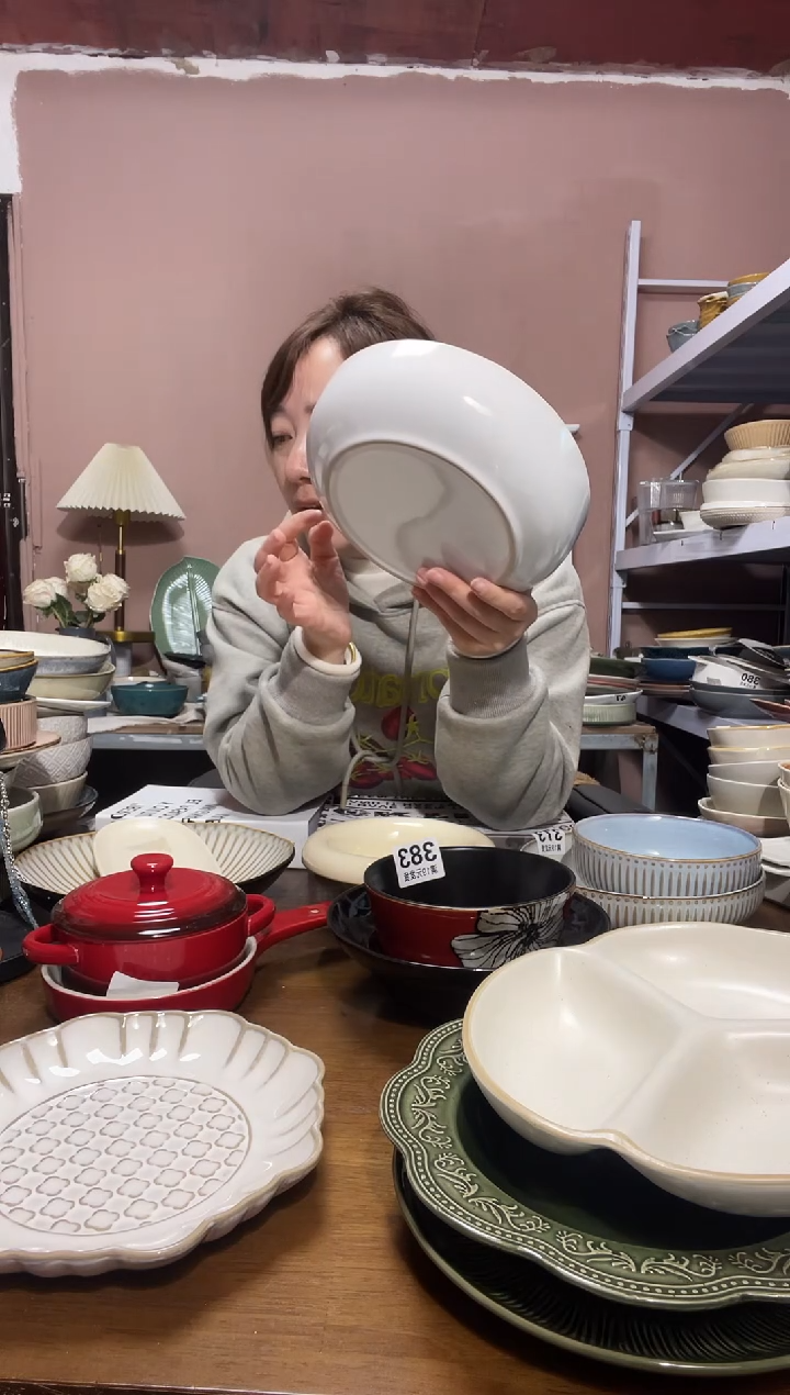 陶瓷微瑕（1个装）白色深盘