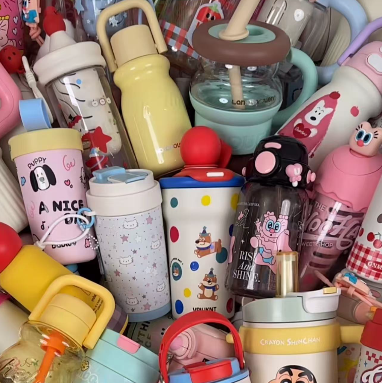 【王H】孤品9捡漏各大品牌保温杯水杯家用儿童幼儿园可爱保温杯