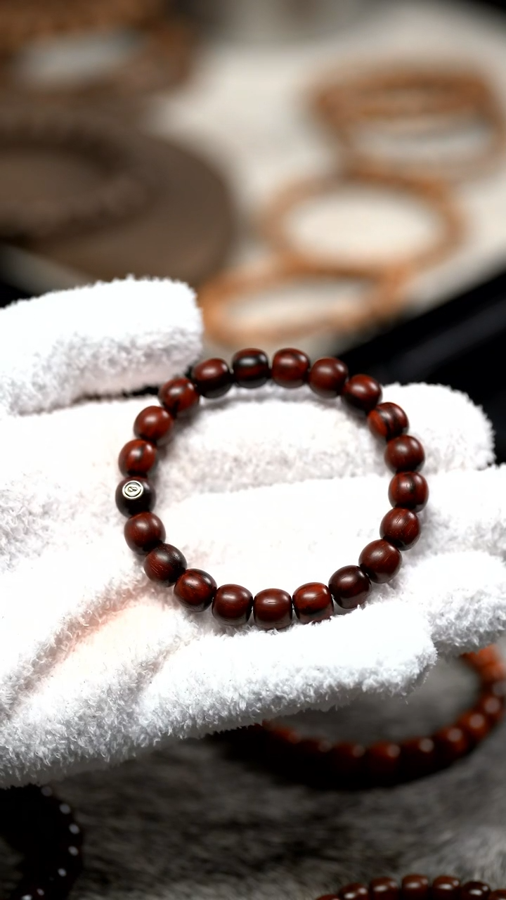 【闪购商品】檀香紫檀（小叶紫檀）手串/手链银标10mm火焰